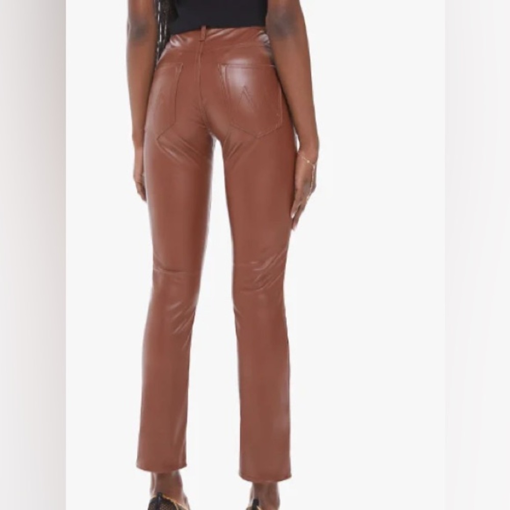 MOTHER Dazzler Ankle Jeans Wax On Wax Off Friar Brown Mid Rise Size 28 NWT